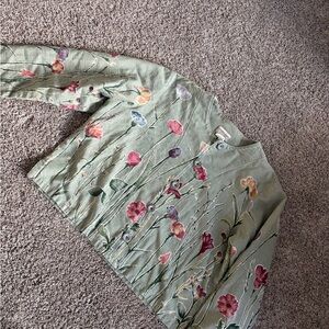 Coldwater Creek light Floral Jacket